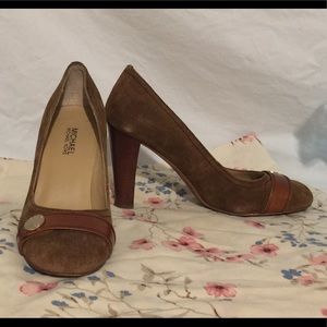 Michael Michael Kors Brown Suede Heels